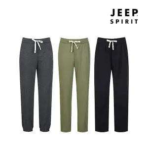 JEEP SPIRIT 겨울 남성 기모 밴딩 조거 일자 팬츠 6종택1