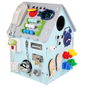 비지보드 교구 형 퍼즐 비지하우스 나무 비지 완구 조기 보드