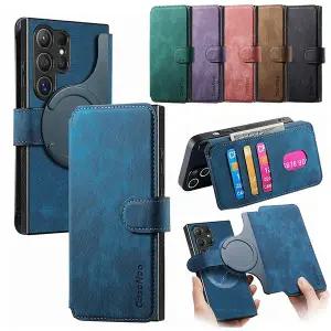 갤럭시 s26 플러스 울트라 마그네틱 맥세이프 호환 카드 수납 지갑 스탠드 빈티지 가죽 케이스