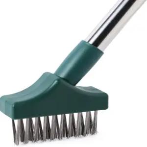 요카다 이끼 제거기 - 틈새 청소 도구 브러시 와이어 메탈 데크 클리너 균열 및 파티오 포장 보도 스톤