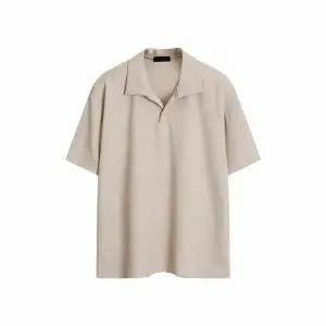 [하프클럽/해리슨]제시 단추 니트 카라 반팔 SMEC1188