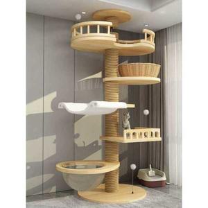 대형 노묘 캣타워 등반 뚱냥이 놀이터 스크래쳐 프레임 캣빌라