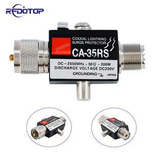1피스 CA-35RS PL259 UHF 수 플러그-SO239 암 잭 라디오 리피터 동축 번개 방지 안테나 서지 보호기