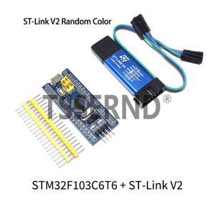기존 ST-LINK V2 시뮬레이터 다운로드 프로그래머 STM32F103C8T6 STM32 최소 시스템 개발 보드 STM32F401 /