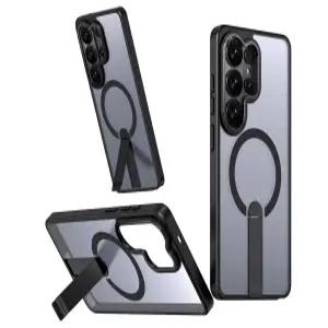 갤럭시 S26 Ultra 뉴할퍼 마그네틱 케이스 MagSafe 러기드 폰 커버와 호환되는 스탠드 메탈