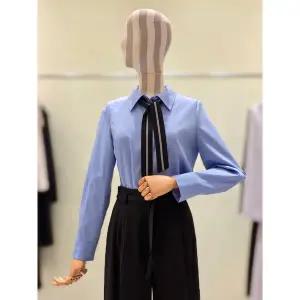 [LINE](신세계 사우스시티)[라인어디션] (N755) 탈착 배색 타이 셔츠 (NVBLPJ9400)