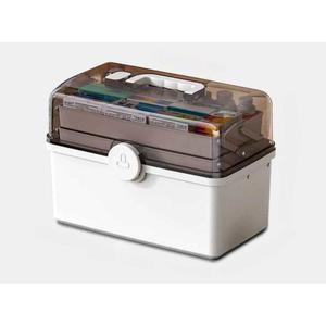 약상자 키트 보관함 휴대용 보관 정리함 상자 비상약 2단 구급함 귀여운