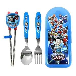 헬로카봇 수저 포크 교정젓가락 세트 1P 유치원 점심