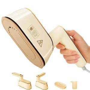 의류용 YIKA 스티머, 휴대용 2-in-1 의류 스팀 다리미, 25초 가열, 세라믹 밑판, 드라이 프레싱 및 원단 주름 제거기, 의류, 실내복 모든 원단용