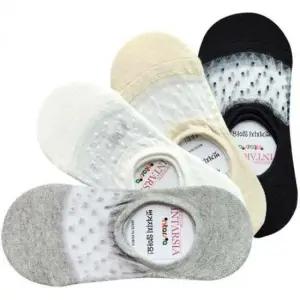 [패션] 여성용 여름용 실리콘 덧신 망사 페이크삭스 양말