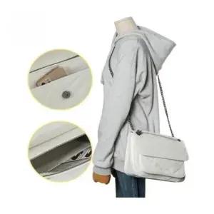 퀼팅 디자인 크로스 숄더백 여성용 일상 가방