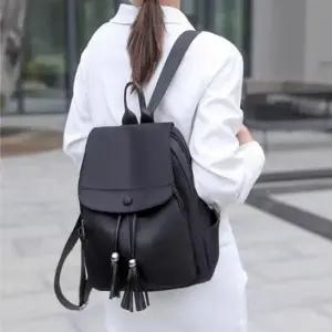 테슬 장식 포인트 수납 데일리 여성용 백팩 가방