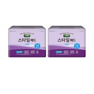 디펜드 스타일패드 여성용, 초슬림 안심대용량, 12매, 2개(24매)