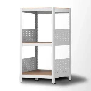 아트박스/스피드랙 홈던트하우스 주방선반 파티션선반 3단 400x400x1350