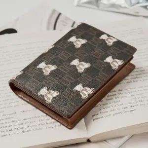 [닥스](강남점)DCWA5F793W3 [DAKS BEAR] 브라운 패턴 소가죽 카드지갑