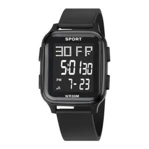 심플 스포츠 사각 손목 시계 디지털 전자 남자 학생 WF90A30