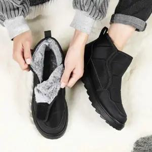 남성 슬립온 패딩부츠 겨울 털기모 겨울부츠