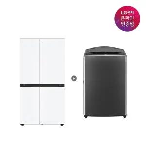 LG 디오스 AI 오브제컬렉션 냉장고 (양문형) + LG 통돌이 세탁기 (S836MQQ012 + T19MX8A)