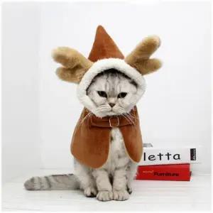 도그웨그 도그웨그 크리스마스 루돌프 망토 강아지 겨울 옷