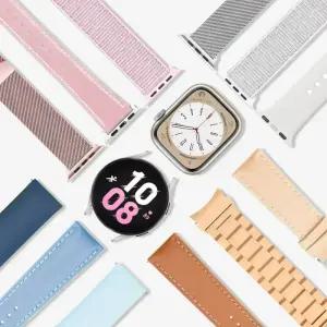 [갤럭시워치&애플워치] 스트랩 실리콘 패브릭 메탈 가죽 10/9/8/7/6/5/4 SE 2 프로/울트라/클래식