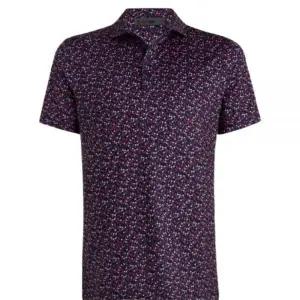 [지포어] 골프웨어 남성 카라 네이비 반팔티셔츠 143072533