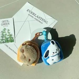 [하프클럽/]댕바라파우치키링 동물 열쇠고리 가방장식 동전지갑