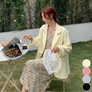 깔끔한 NU59CQ64 자켓 더블 차르르 간절기 루즈핏 아우터 여자