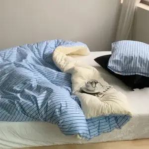 올댓베딩 스트라이프 양면 60수 고밀도 순면 차렵이불 SS Q K LK)