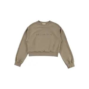 디스커버리 여성 크롭 트레이닝 맨투맨 티셔츠 DWTR41034-BRL