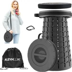 알레붐 쿠션이 있는 18.1인치 XL 접이식 의자 휴대용 800파운드 캠핑 여행 낚시 하이킹용 경량 텔레스코프