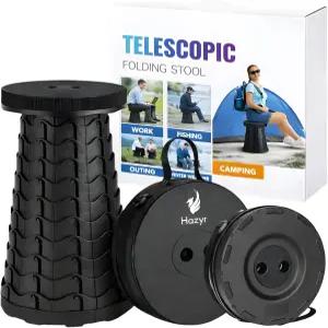 550파운드 용량의 접이식 의자 낚시 캠핑 하이킹 및 야외 여행을 위한 조절 가능한 높이 텔레스코프