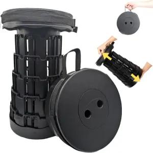 업그레이드된 접이식 의자 - 휴대하기 쉬운 캠핑 및 바비큐용 경량 텔레스코프 견고한 휴대용 최대 적재