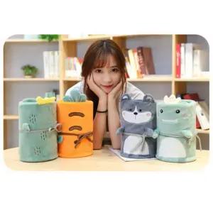 극세사 캐릭터 무릎담요 사무실 낮잠 블랭킷