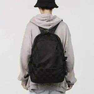 체커블 백팩 블랙 데일리 가벼운 학생가방