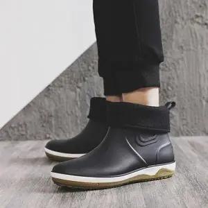 방수 기모 레인 부츠 첼시 장화 겨울 신발