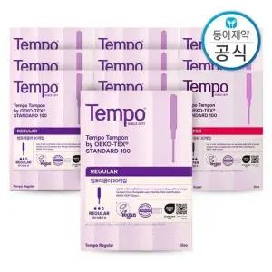 [템포] 탐폰 생리대 레귤러 100매+슈퍼 100매 총200매