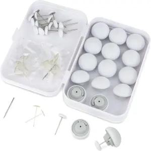 리폰 이불 핀 클립 16세트 미끄럼 방지 잠금 해제를 위한 열쇠 하나 이불용 버튼 고정 장치 쿠션 커튼