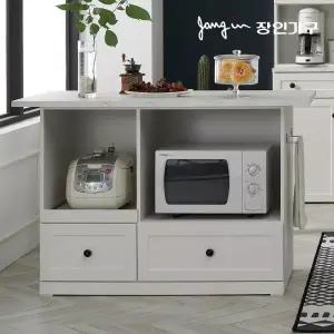 장인가구 셀리 화이트 1200 아일랜드식탁 홈바(렌지대형)[착불]