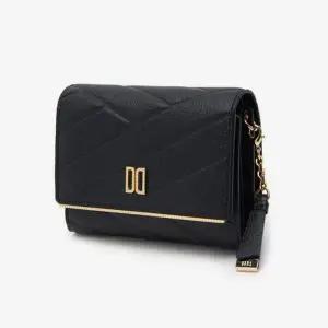 [닥스](강남점)DCWA4E414BK [CARLISLE MODERN]블랙 칼라일 패턴 골드 DD 3단 반지갑