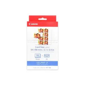 [캐논정품판매처] 캐논 KC-18IL 셀피 포토프린터 신용카드 사이즈 스티커 인화지 CP1500 CP1300 CP1200