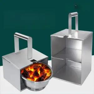 사각 스텐 숯불통 이동 숯운반트레이 석쇠 업소용 고깃집