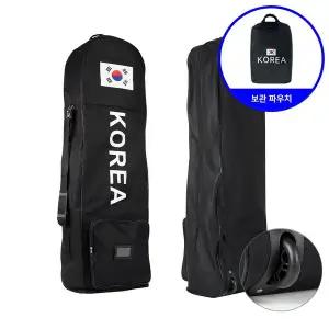 [하프클럽/업셋]국가대표 태극기 골프 항공커버 바퀴형 골프백커버 파우치세트