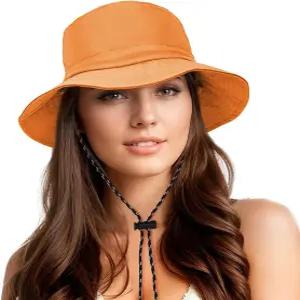 여성용 듀리오 방수 버킷햇 UPF 50+ 선햇 자외선 차단 포장 가능 경량 하이킹 모자