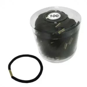 검정고무줄 100P 헤어밴드 유아머리끈 귀여운머리끈