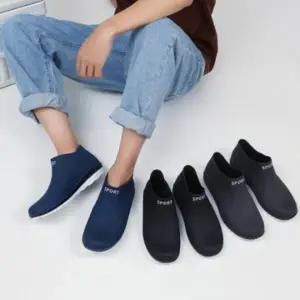 남자장화 방수 신발 레인 워커 플랫장화