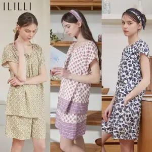 [초초특가]아이릴리 인견 썸머 라글란 파자마 셋업 3세트
