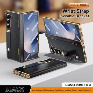 고급 5 개폐식 갤럭시 화면 손목 전화 홀더 커버에 충격 4 가죽 Z 밴드 6 대한 전체 케이스 삼성 3 보호 폴드 방지