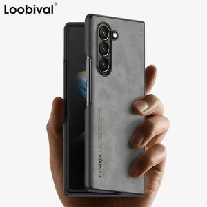 삼성 갤럭시 Z 폴드 7 6 5 4 3 고급 스킨 카메라 소프트 양가죽 케이스 느낌 보호 커버 TPU