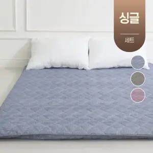 3단 접이식 요 매트리스 바닥 이불 요매트 요커버 토퍼 솜세트 기숙사 손님용요 싱글 S (솜포함)