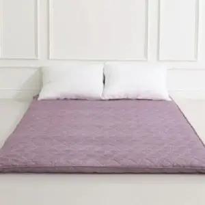 침구 J리빙 접이식 3단매트리스 민무늬 퀸 핑크